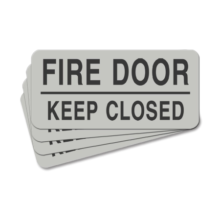 Fire Door - Keep Closed Label - 4 Pack