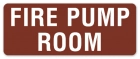 Fire Pump Room Label