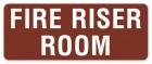 Fire Riser Room Label