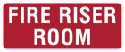 Fire Riser Room Label