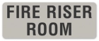 Fire Riser Room Label