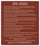 Georgia Spa Risks Sign