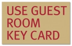 Guest Room Key Card Sign - Replacements