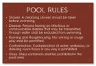 Idaho Pool Rules Sign