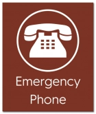 Illinois Emergency Phone Sign