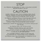 Jefferson County, Alabama Spa Rules Sign