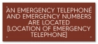 Kentucky Emergency Phone Location Sign