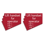 Lift Handset Sign - Replacements - 8 Pack