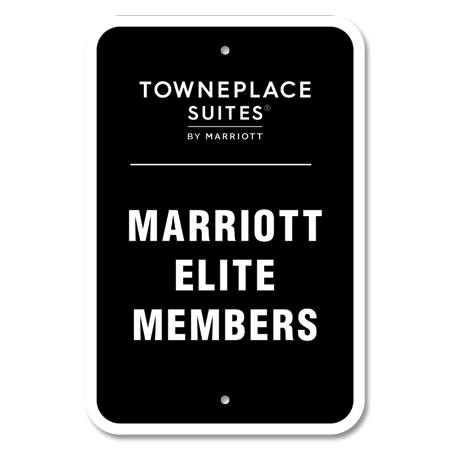 Marriott Elite Members Parking Sign - Does not include post and base.