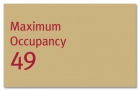 Maximum Occupancy Sign - Replacements