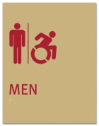 Men Sign w/Male & Dynamic ISA Symbols - Replacements
