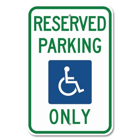 Michigan Reserved Handicap Parking Only Sign