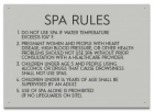 Montgomery County, Alabama Spa Rules Sign