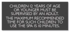 Nevada Children Under 12 Spa Rules Sign