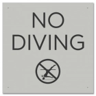 No Diving Sign w/Symbol