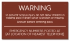 North Carolina Wading Pool Rules Sign
