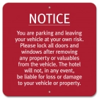 Notice... Parking Sign - Replacements