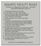 Oregon Pool Rules Sign