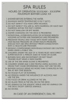 Oregon Spa Rules Sign