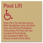 Pool Lift Rules w/ISA Symbol - Large - Replacements