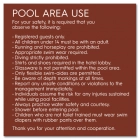 Pool Rules Sign