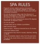 Prince Williams & Virginia Beach Spa Rules Sign