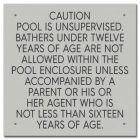 Province Pool Rules Sign - Ontario Compliant: Canada
