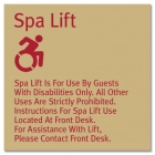 Spa Lift Rules w/Dynamic ISA Symbol - Large - Replacements