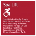 Spa Lift Rules w/Dynamic ISA Symbol - Large - Replacements