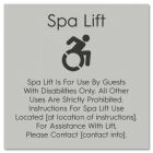 Spa Lift Rules w/Dynamic ISA Symbol - Large