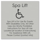 Spa Lift - Rules With Symbol