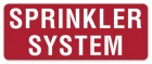 Sprinkler System Label