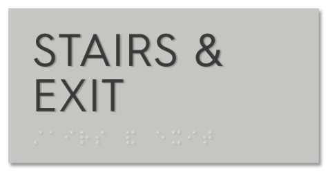 "Stairs & Exit" Sign