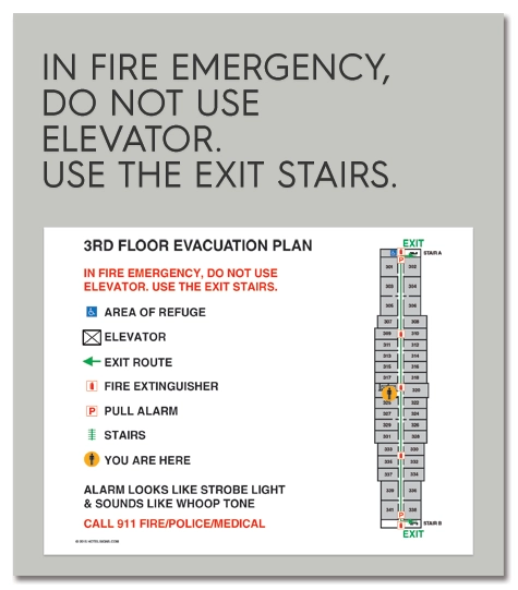 Standard Elevator Evacuation Plans - NYC Compliant