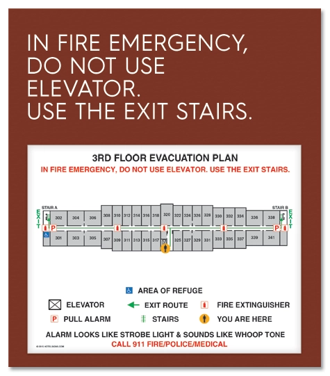 Standard Elevator Evacuation Plans - NYC Compliant