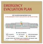 Standard Entrance Evacuation Plans - CA Compliant - Replacements