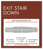 Standard Stairway Evacuation Plans - CA Compliant