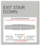 Standard Stairway Evacuation Plans - California Compliant
