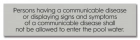 State Pool Sign - Communicable Disease - Tennessee Compliant