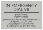 State Pool Sign - Emergency Information