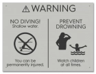 State Pool Sign - No Diving