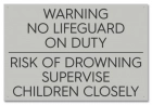 State Pool Sign - No Lifeguard - Georgia Compliant