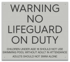 State Pool Sign - No Lifeguard - Massachusetts Compliant