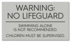 State Pool Sign - No Lifeguard - Ohio Compliant