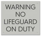State Pool Sign - No Lifeguard Wading Pool - North Carolina Compliant