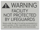 State Pool Sign - No Lifeguards - Illinois Compliant