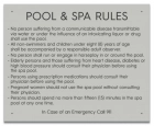 State Pool Sign - Pool and Spa Rules - Wyoming Compliant