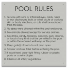 State Pool Sign - Pool Rules - Arizona Compliant