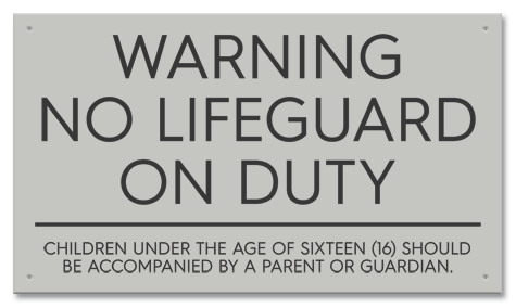 State Pool Sign - Pool Rules - Delaware Compliant