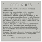 State Pool Sign - Pool Rules - Massachusetts Compliant
